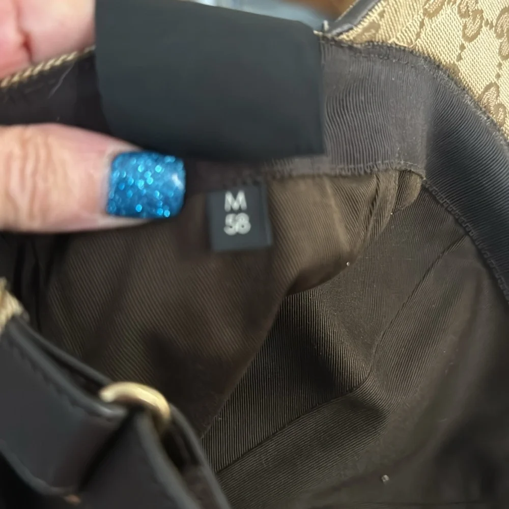 GUCCI Original GG Supreme Sherry Line Canvas Baseball Cap Beige. Authent… - Picture 10 of 12